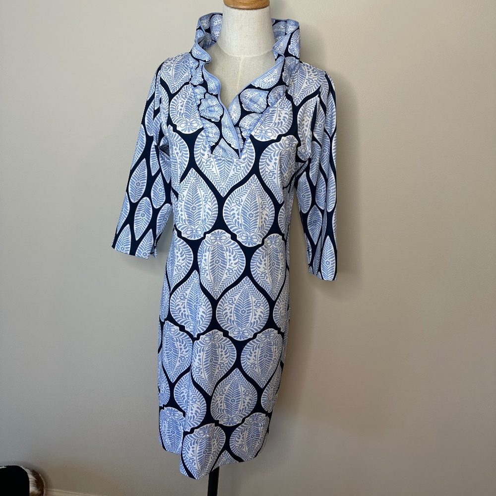 Gretchen Scott Ruffleneck dress
